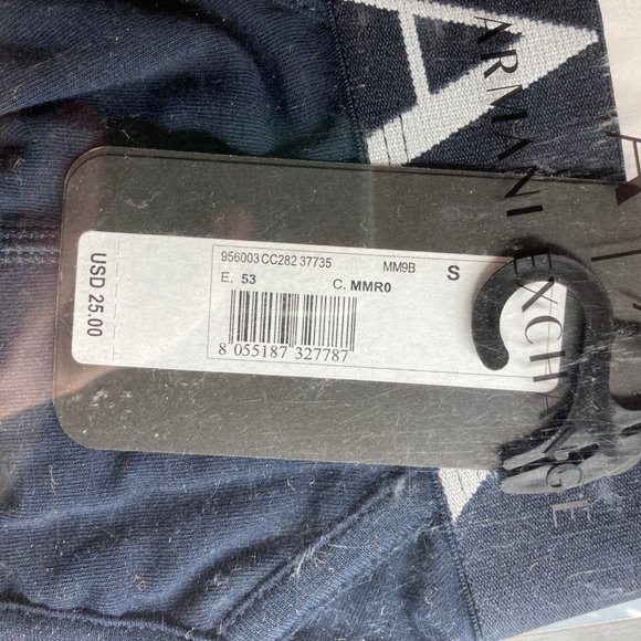 A/X Armani Exchange Dark Navy Stretch Cotton Brief - Picture 3 of 5